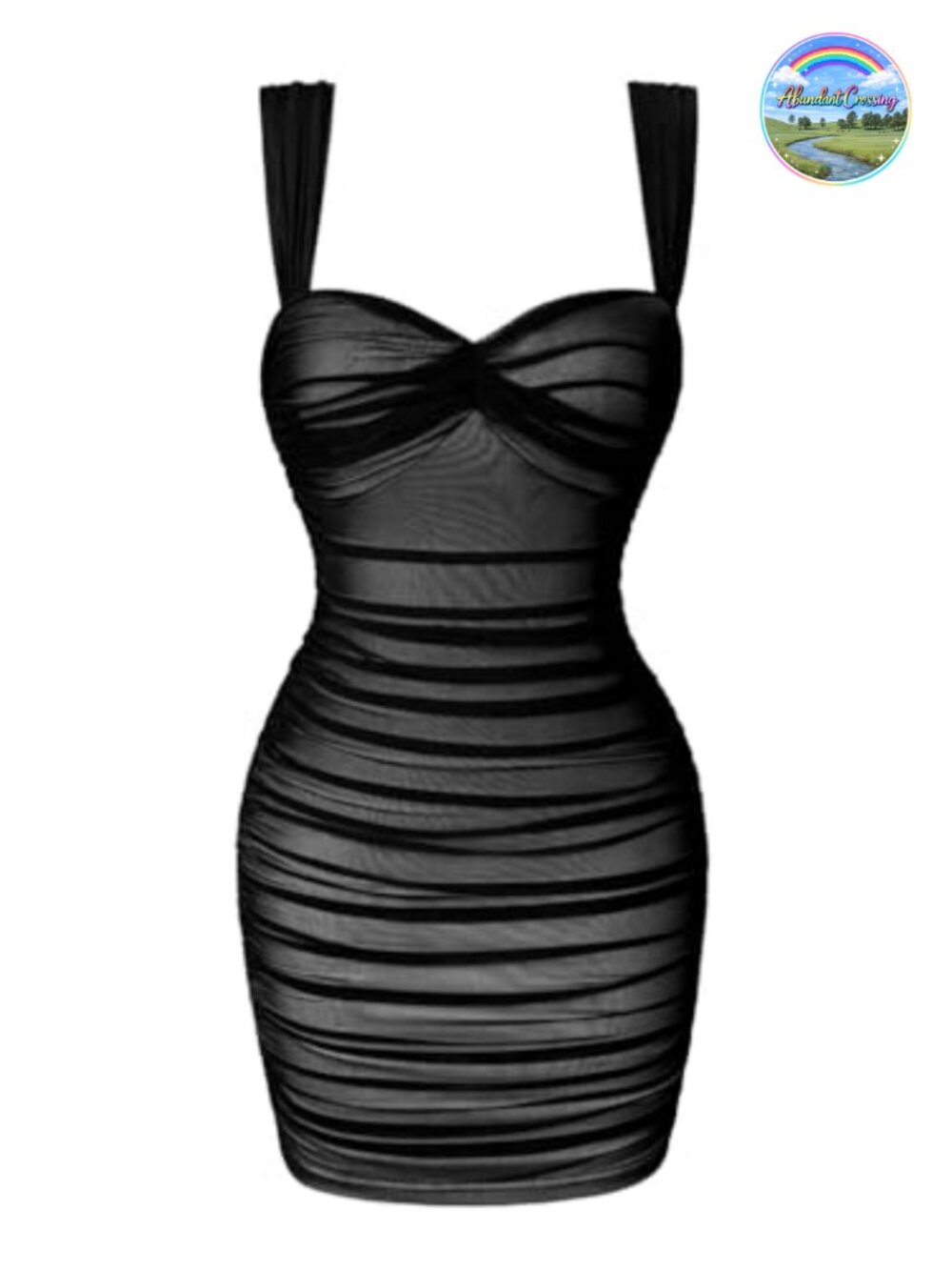 Women's Square Neck Sleeveless Bodycon Ruched Mini Dress Polyester Spandex